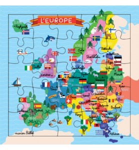 Carte puzzle carte de l'Europe